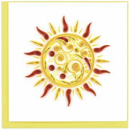 Quilling Card -  Sun