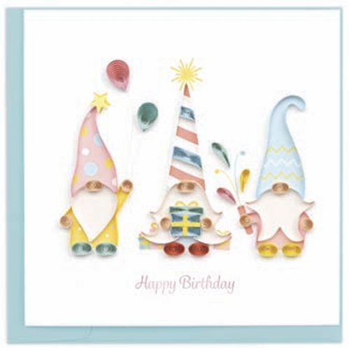 Quilling Card -  Birthday Gnomes
