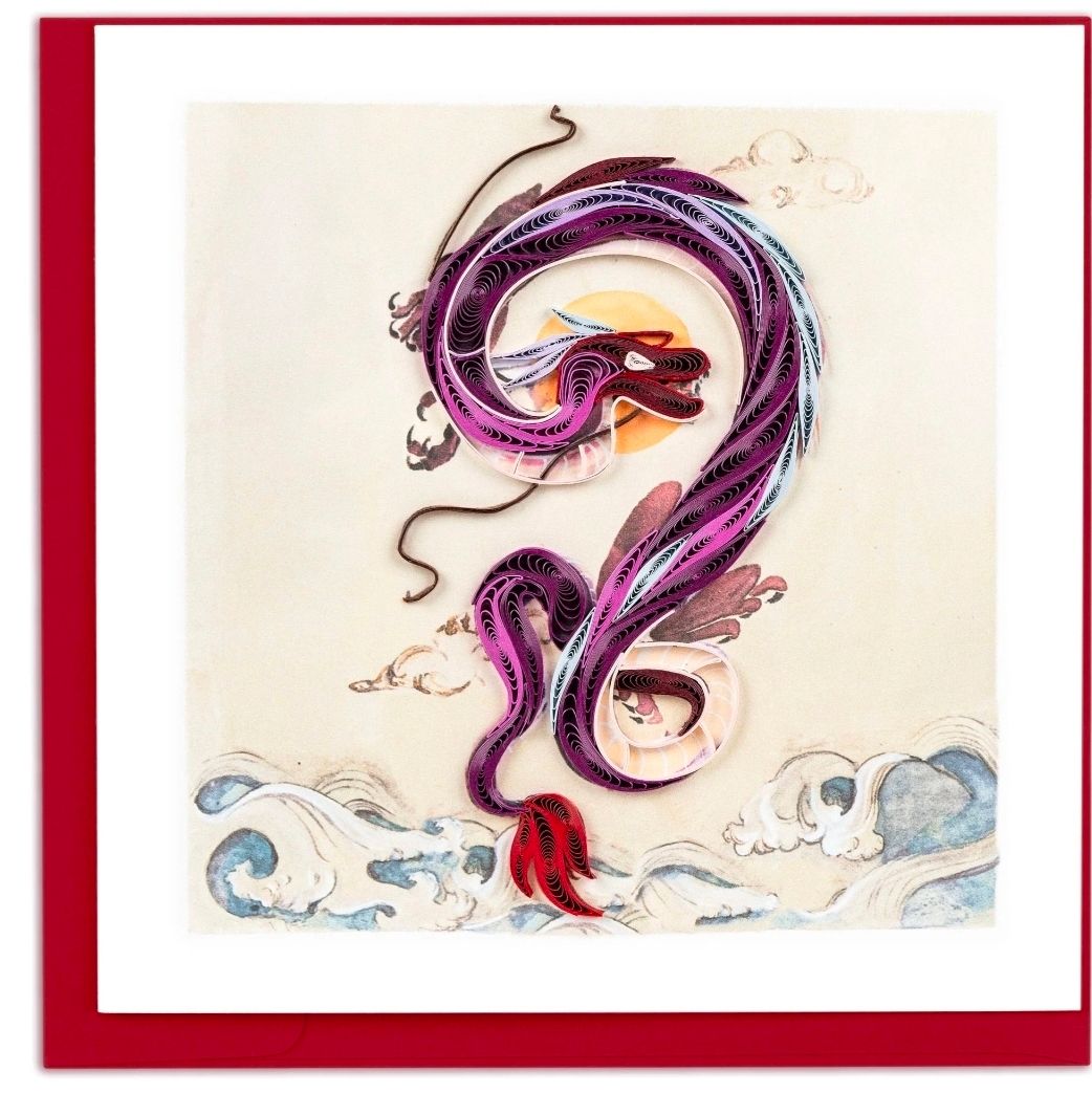 Quilling Card -  Dragon