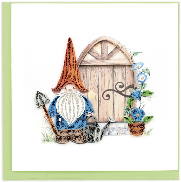 Quilling Card -  Garden Gnome