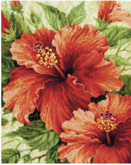 Riolis Cross-Stitch Kit Hibiscus