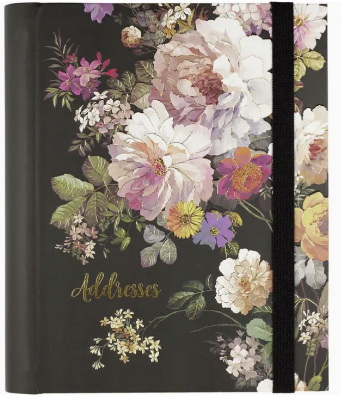 Peter Pauper Address Book - Midnight Floral