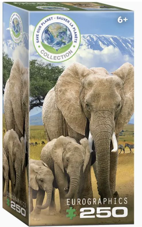 Save Our Planet Puzzle 250pc - Elephants