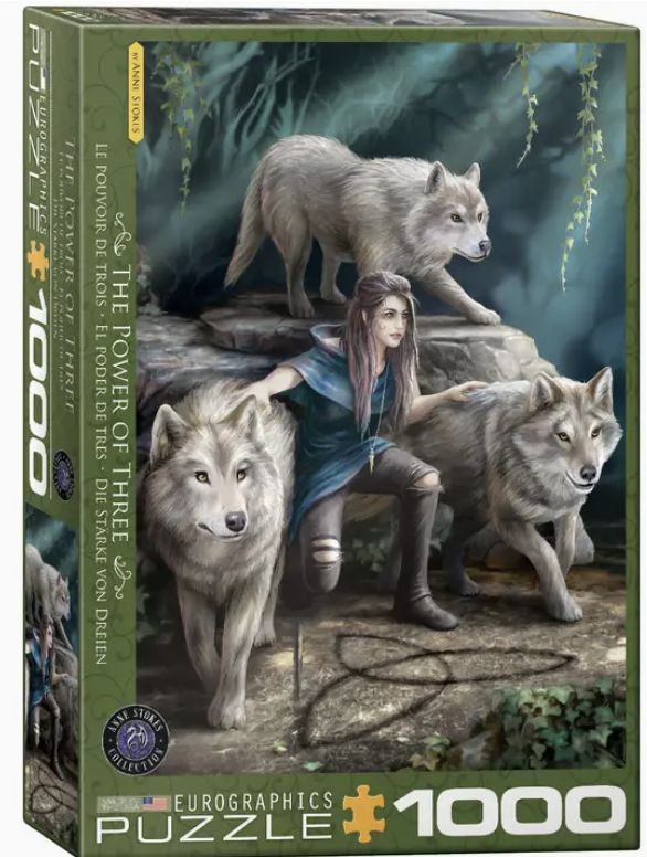Anne Stokes Puzzle - The Power Of Three