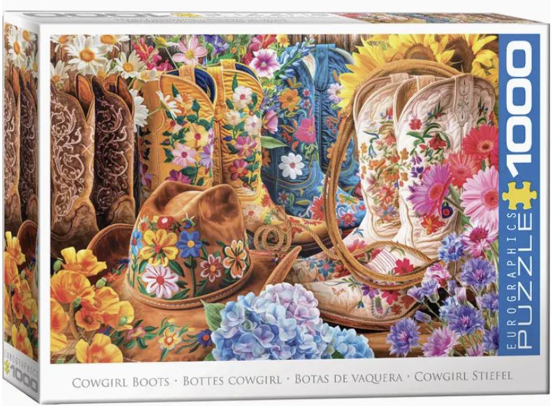 Lars Stewart Puzzle 1000pc - Cowgirl Boots