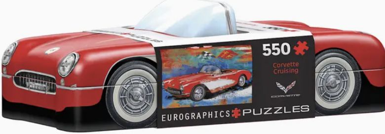 550pc Puzzle in Tin - Corvette Cruising