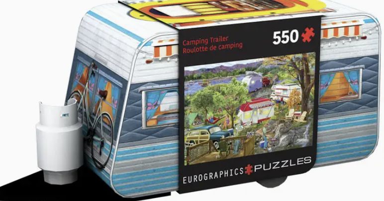 550pc Puzzle in Tin - Camping Trailer