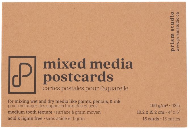 Prism Studio Mixed Media Postcards 4x6 - 15 sheets