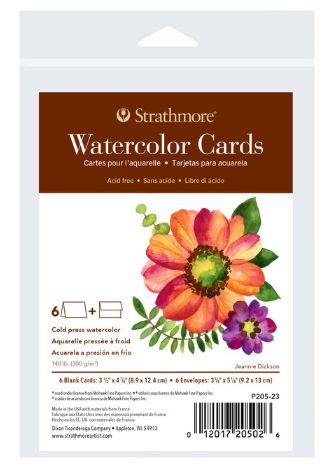 Strathmore Watercolor Cards 3.5x5 6pack