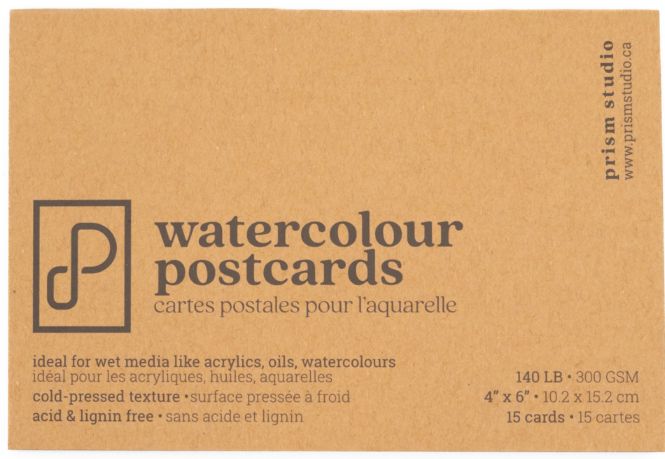 Prism Studio Watercolor Postcards 4x6 15 pack