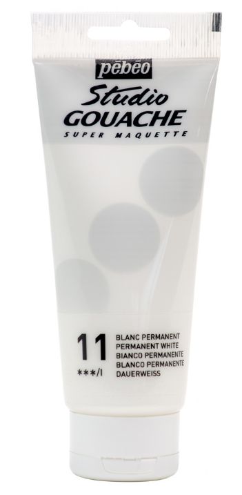 Pebeo Studio Gouache Permanent White 100ml