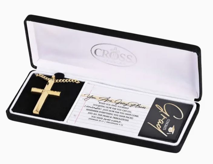 Graduation Necklace Going Places Cross