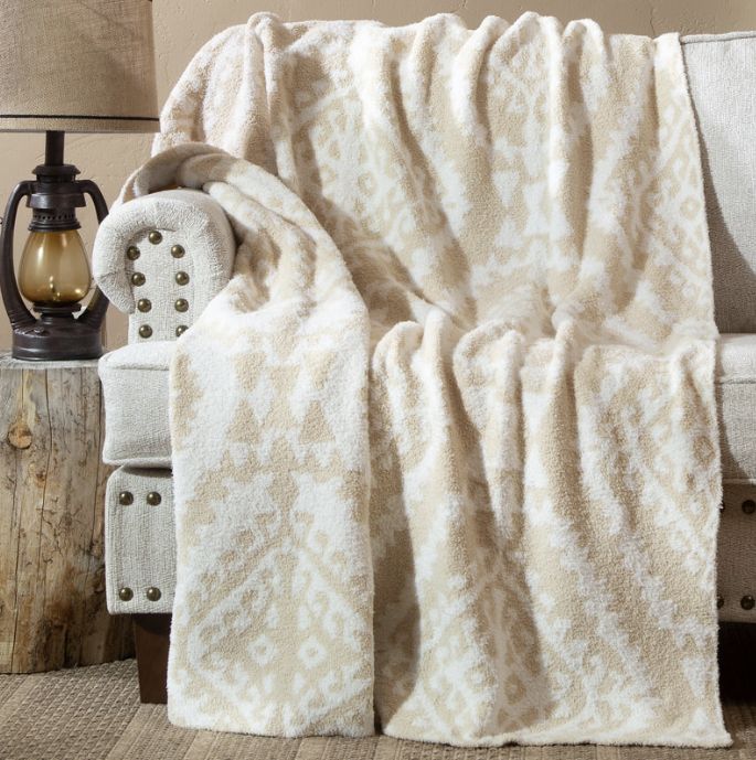 Moroccan Tan Stretchy Throw
