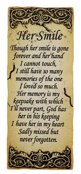 Her Smile Plaque