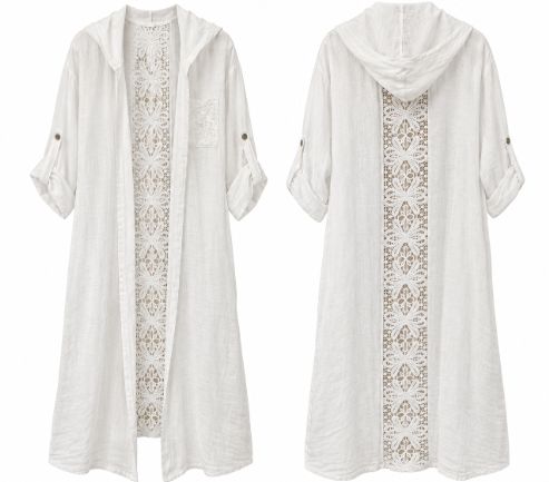 Bella Long Linen Cardi