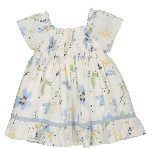 Mayoral Blue Floral Dress
