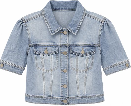 Tribal Elbow Denim Jacket