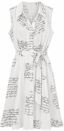 Tapaii Script Dress