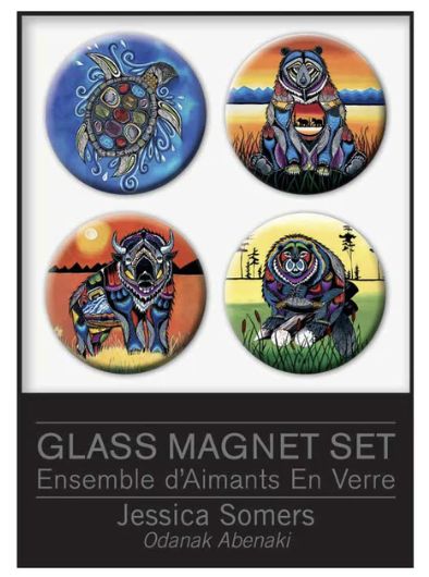 Indigenous Collection Glass Magnet Set - Jessica Somers