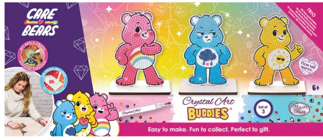 Crystal Art Buddies - Care Bear 3 Pack