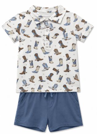 Angel Dear Cowboy Boot 2pc