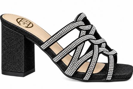 LE Block Heel Bling