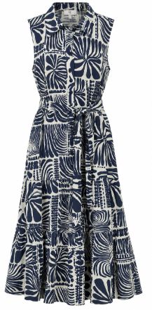 Kleio Navy Print Dress