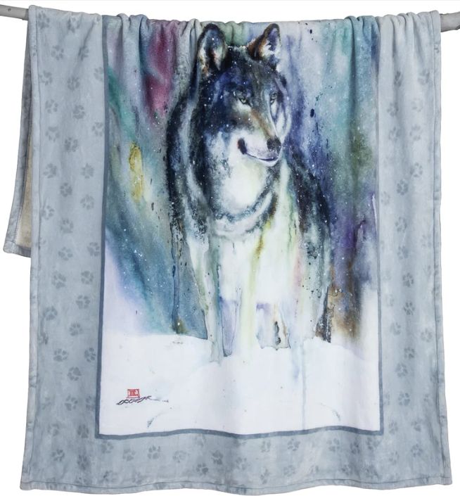 Alpha Wolf Plush Throw