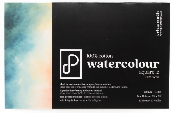 Prism Studio 100% Cotton Watercolor Block 5.5x8.5
