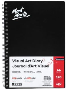 Mont Marte Visual Art Diary 110gm A4 120pg