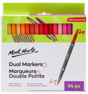 Mont Marte Discovery Dual Tip Markers 54pc