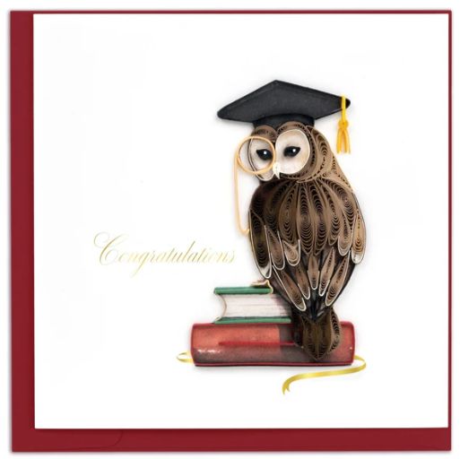 Quilling Card - Graduation Owl