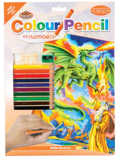 Color Pencil by Number - Sorcerer