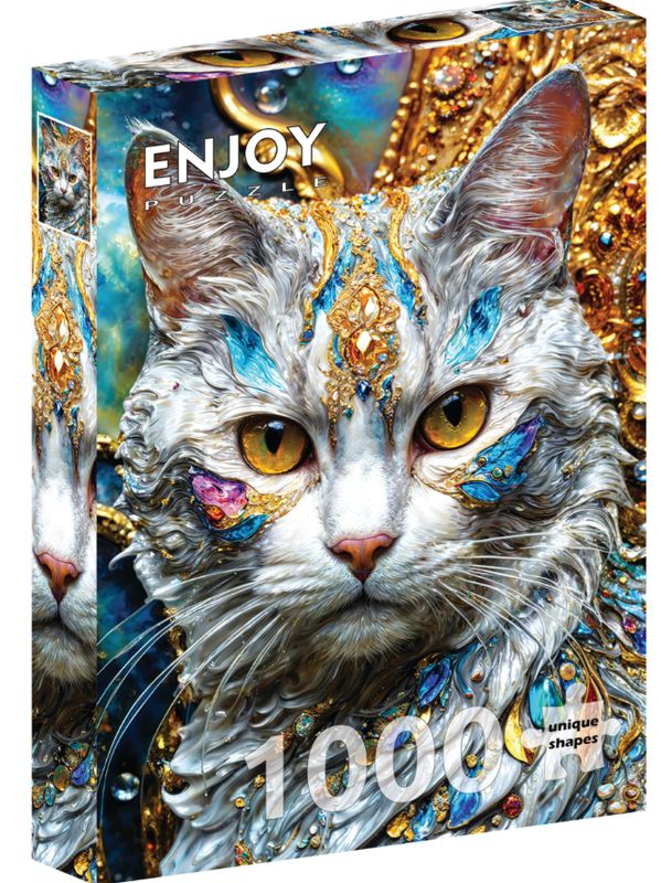 1000pc Jeweled Cat