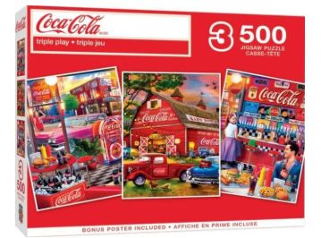 500pc Coca-Cola 3 Pack