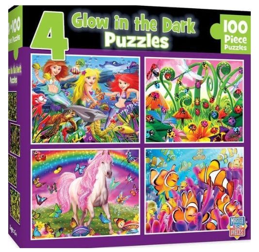 100pc Master Kids Purple Glow 4 Pk