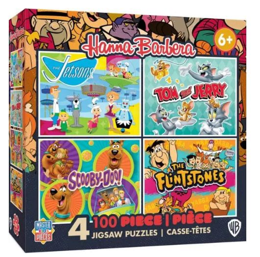 100pc Master Kids Hanna-Barbera 4 Pk
