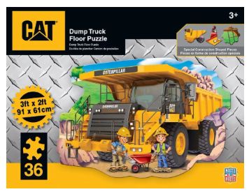 36pc CAT Dump Truck Floor Puzzle
