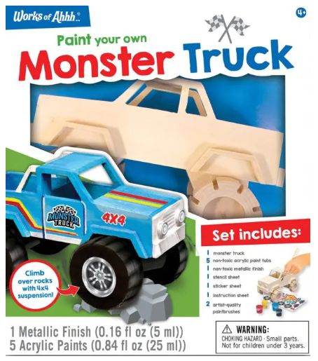 Wooden Paint Your Own Kit - Monster Truck
