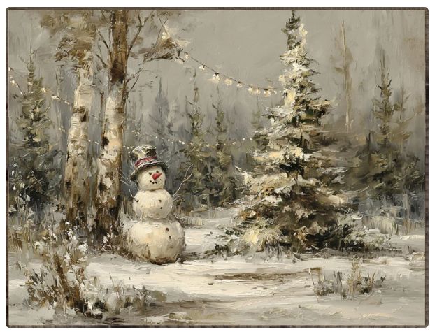 LHH Snowman in Trees