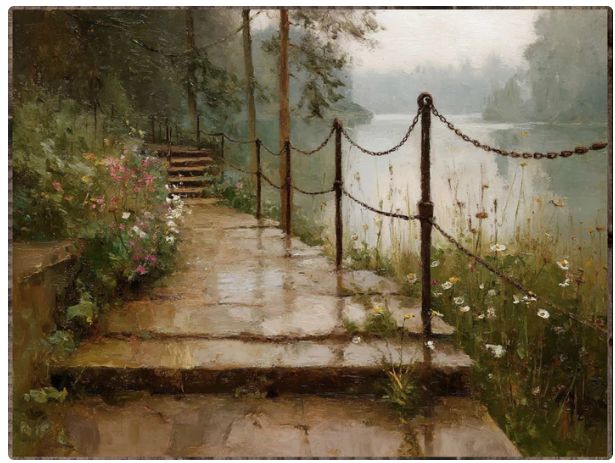 LHH Lakeside Path in the Rain
