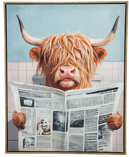 Highland Cow Bathroom Reader