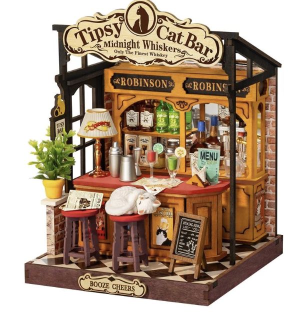 Rolife Tipsy Cat Bar