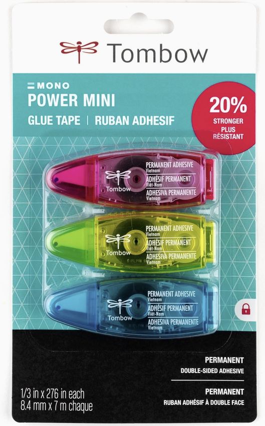 Tombow Mono Power Mini Glue Tape 3pk