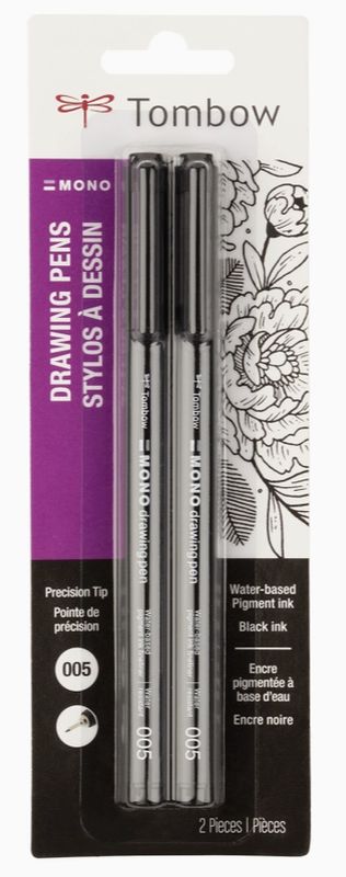 Tombow Drawing Pen .005 2pk
