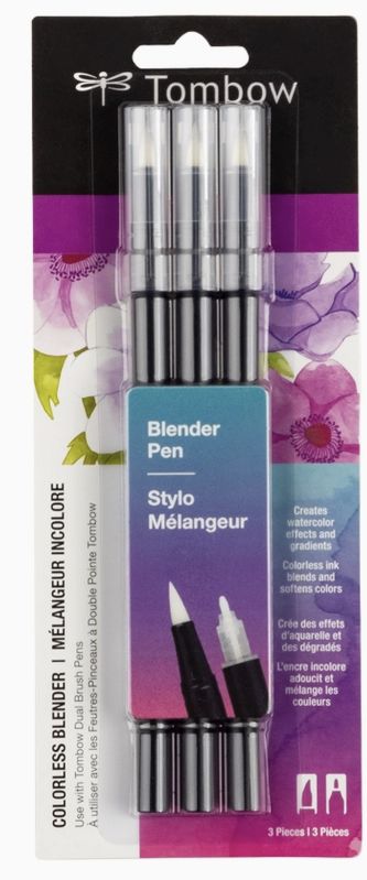 Tombow Dual Brush Pen Blender 3pk