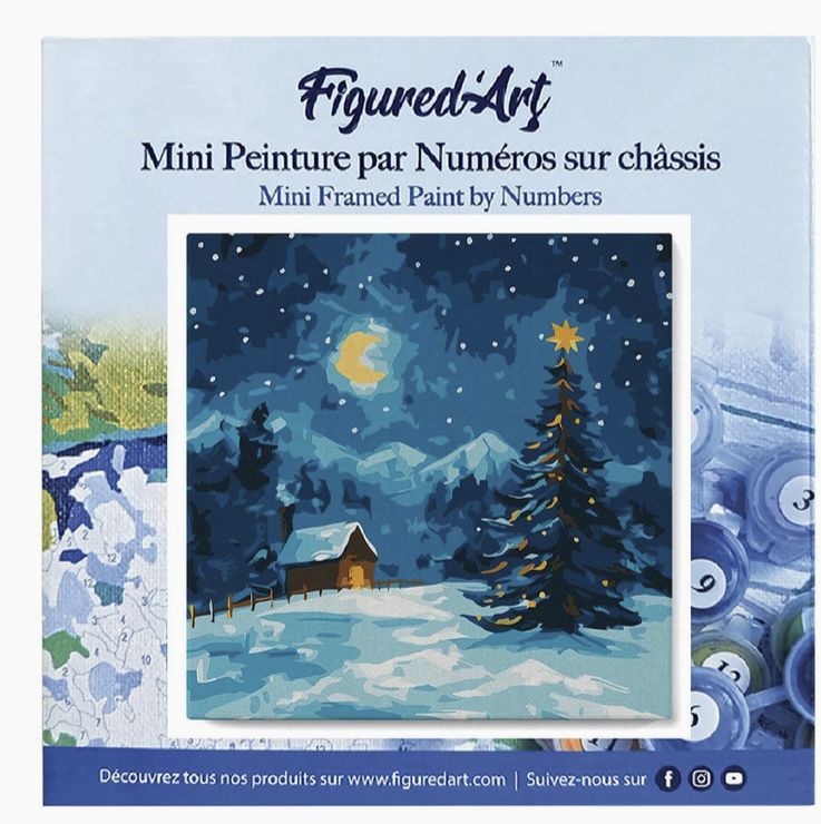 Figured'Art Mini 8x8 - Starry Christmas Night