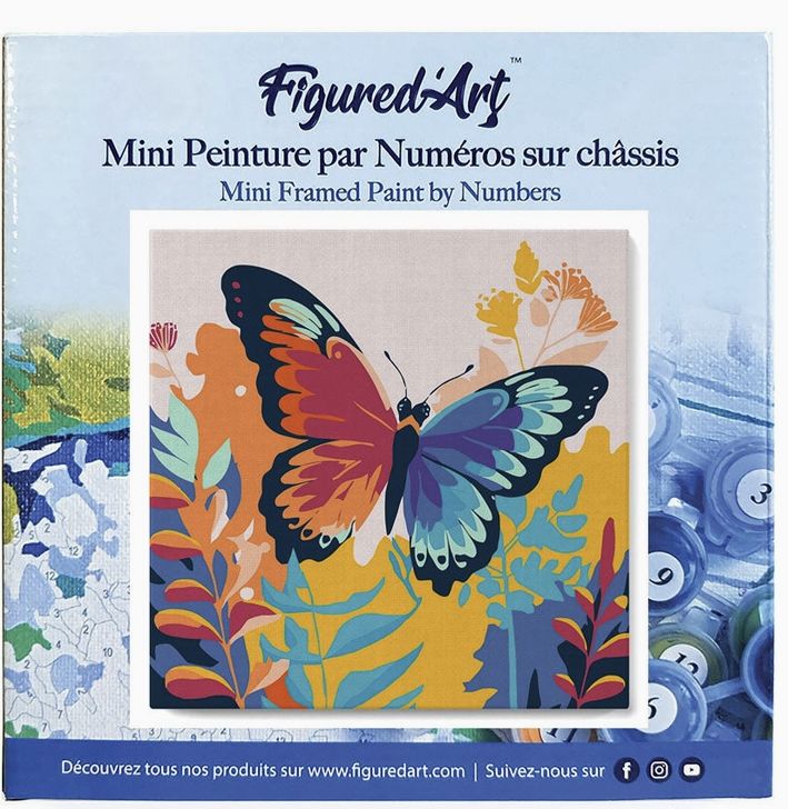 Figured'Art Mini 8x8 - Tropical Butterfly