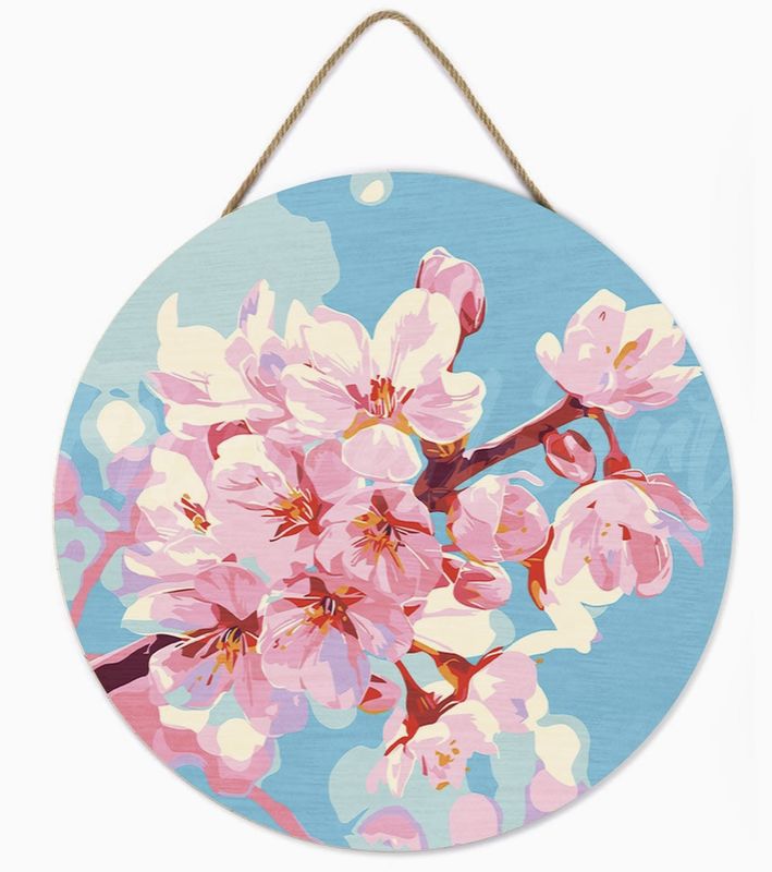 Figured'Art Wood Slice - Cherry Blossom