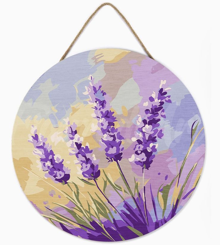 Figured'Art Wood Slice - Lavender